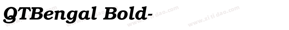 QTBengal Bold字体转换